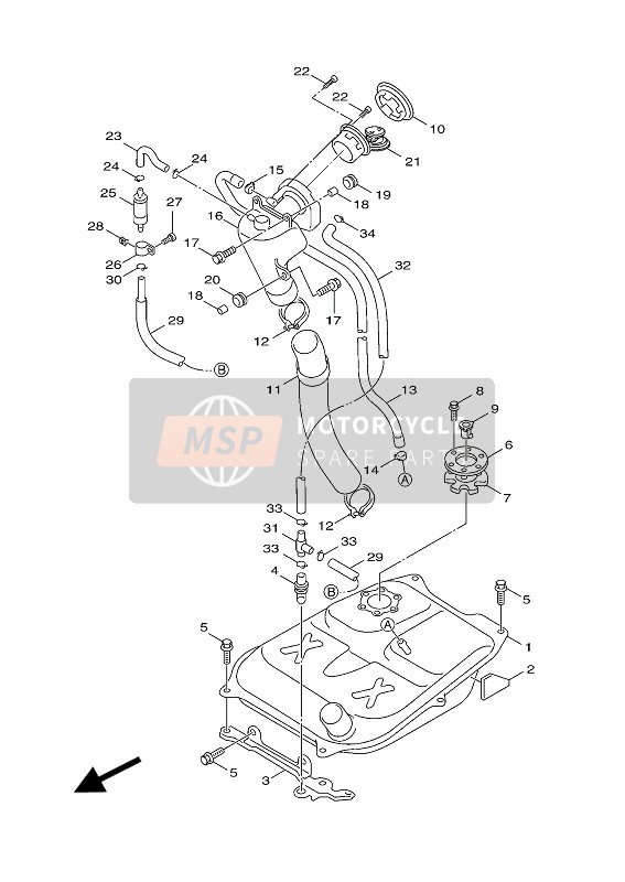 4C6F42800000, Verschlusskappe, Gehause, Yamaha, 0